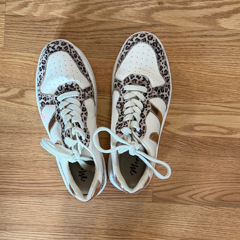 ME Makeover Essentials Leopard and White Sneakers